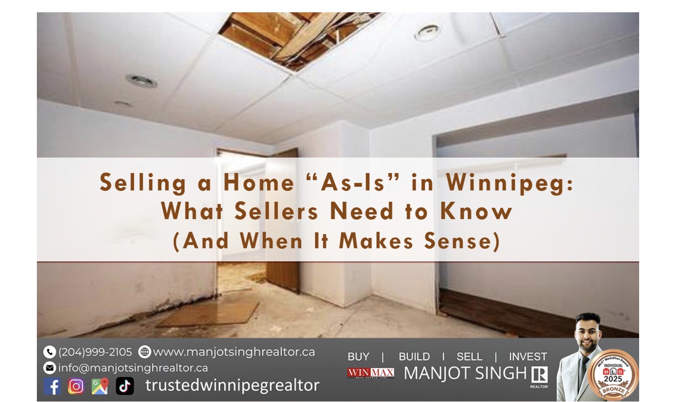 Selling a Home “As-Is” in Winnipeg: What Sellers Need to Know (And When It Makes Sense)