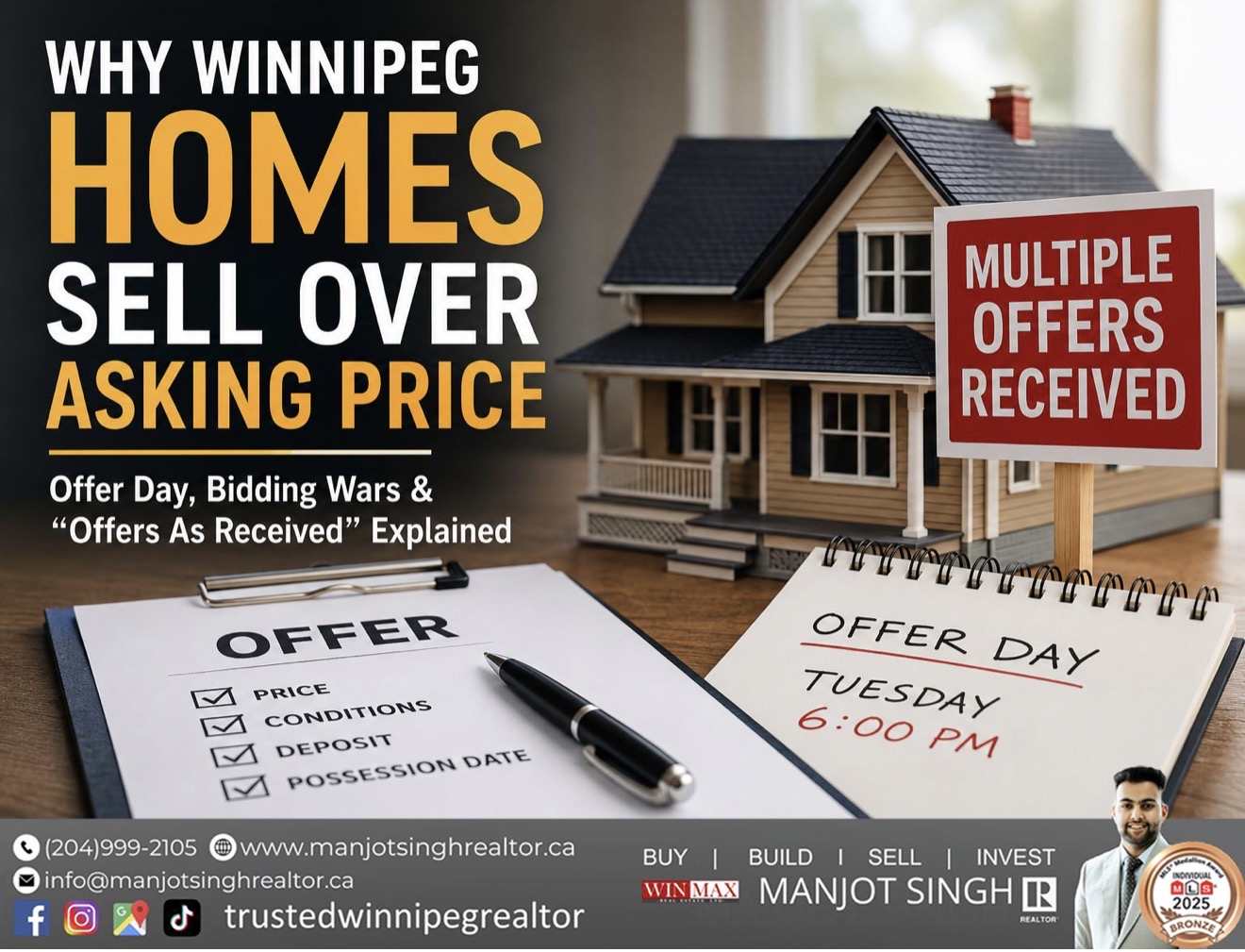 WHY WINNIPEG HOMES SELL OVER ASKING PRICE - Offer Day, Bidding Wars & “Offers As Received” Explained