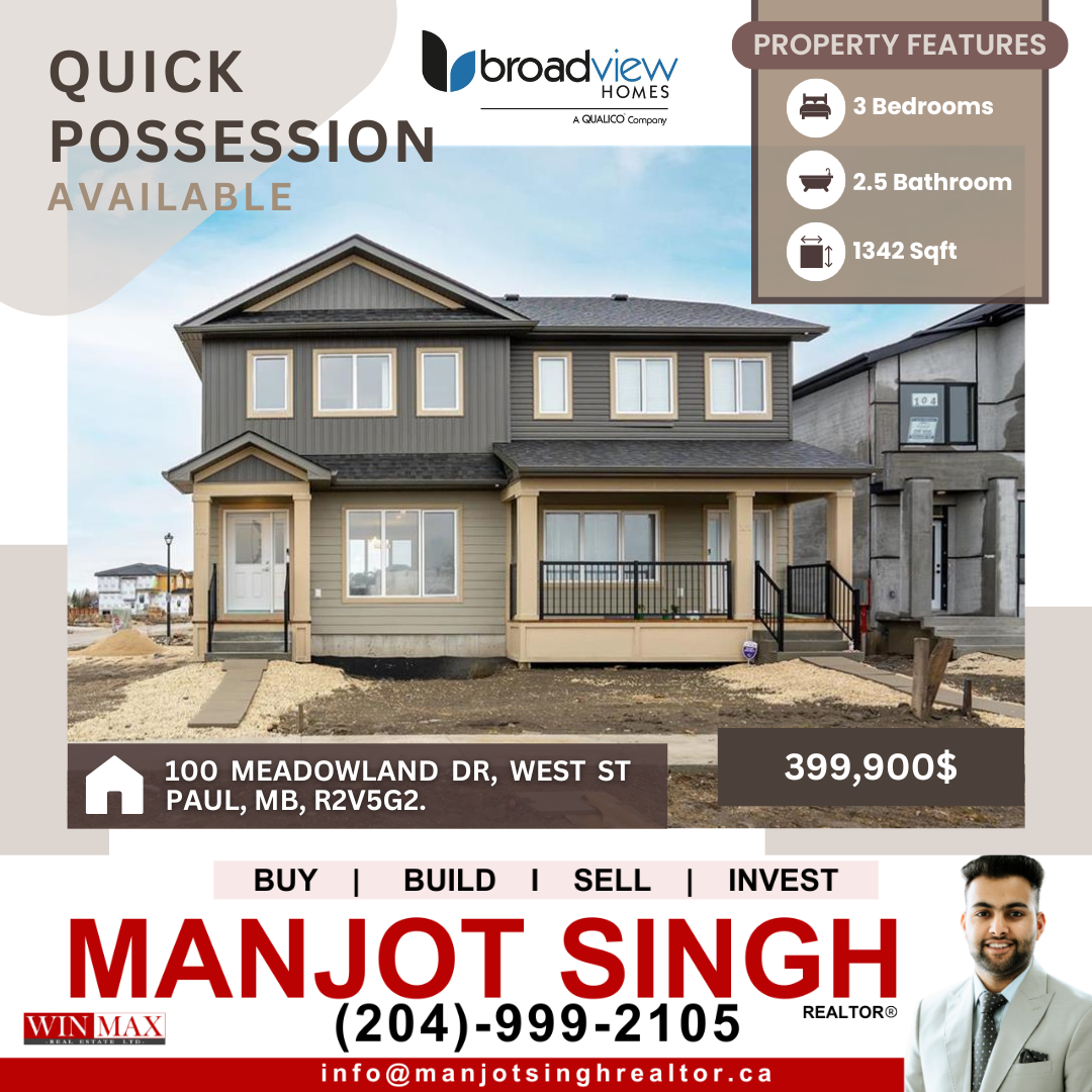 100 Meadowland Drive , West St Paul, MB, R2V 5G2